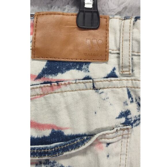 Waimea Mens Distressed Skinny Slim Red Wash Spandex Stretch Denim Jeans - Picture 10 of 10